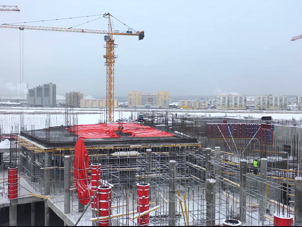 Строительная готовность здания Государственной филармонии и Арктического центра в Якутске превышает 30 % 